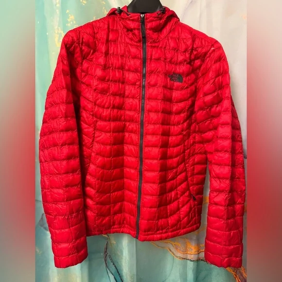 The North Face Men's Thermoball Red Puffer Jacket Full Zip Size: M - Picture 4 of 14